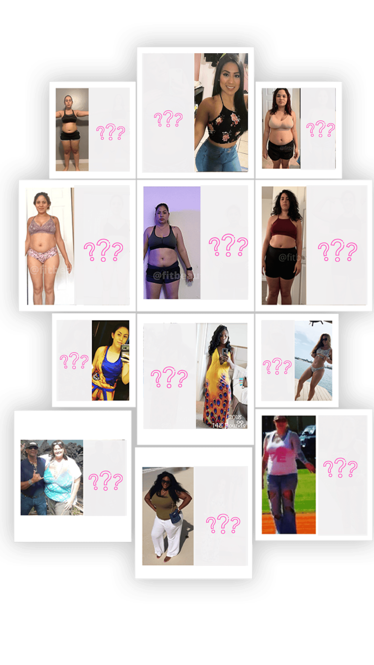 Collage de mujeres del Reto Reset Metabólico